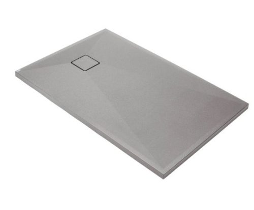 Zuhanytálca, Deante Correo szögletes, gránit zuhanytálca, metálszürke 120x90 KQR_S43B