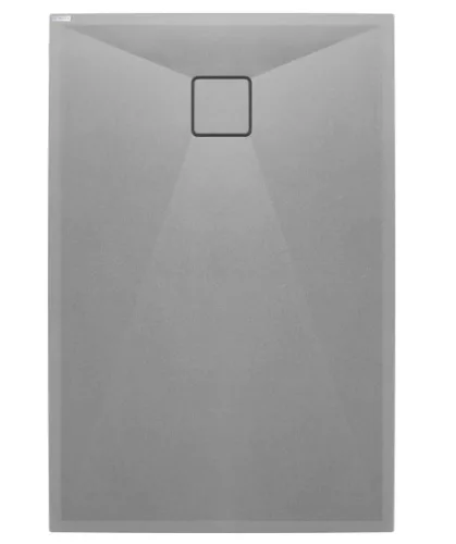 Zuhanytálca, Deante Correo szögletes, gránit zuhanytálca, metálszürke 120x80 KQR_S44B