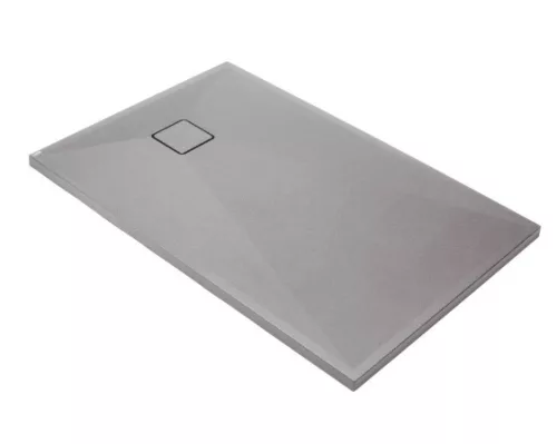 Zuhanytálca, Deante Correo szögletes, gránit zuhanytálca, metálszürke 120x80 KQR_S44B