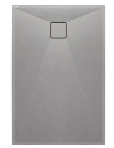 Zuhanytálca, Deante Correo szögletes, gránit zuhanytálca, metálszürke 100x90 KQR_S45B