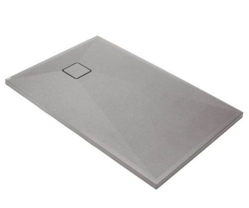 Zuhanytálca, Deante Correo szögletes, gránit zuhanytálca, metálszürke 100x80 KQR_S46B