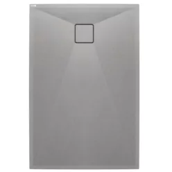   Zuhanytálca, Deante Correo szögletes, gránit zuhanytálca, metálszürke 140x90 KQR_S47B