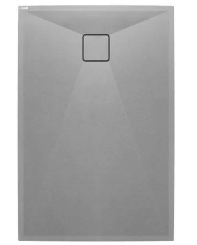 Zuhanytálca, Deante Correo szögletes, gránit zuhanytálca, metálszürke 140x90 KQR_S47B