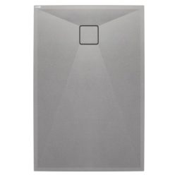   Zuhanytálca, Deante Correo szögletes, gránit zuhanytálca, metálszürke 140x80 KQR_S48B