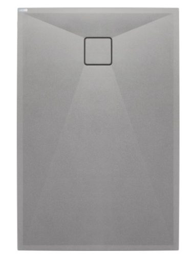 Zuhanytálca, Deante Correo szögletes, gránit zuhanytálca, metálszürke 140x80 KQR_S48B