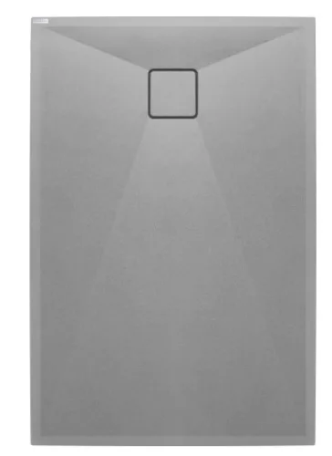 Zuhanytálca, Deante Correo szögletes, gránit zuhanytálca, metálszürke 90x70 KQR_S71B