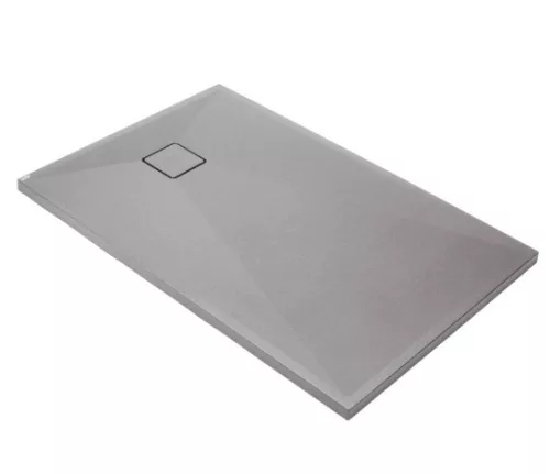 Zuhanytálca, Deante Correo szögletes, gránit zuhanytálca, metálszürke 90x70 KQR_S71B