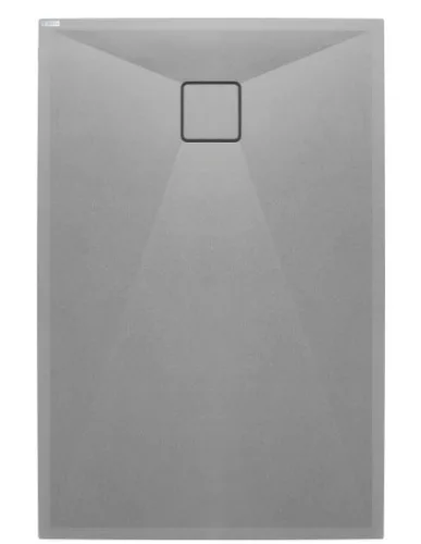 Zuhanytálca, Deante Correo szögletes, gránit zuhanytálca, metálszürke 120x70 KQR_S73B