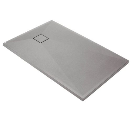 Zuhanytálca, Deante Correo szögletes, gránit zuhanytálca, metálszürke 100x70 KQR_S75B