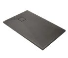 Zuhanytálca, Deante Correo szögletes, gránit zuhanytálca, antracit metál 100x90 KQR_T45B