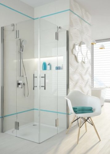 Zuhanytálca, Deante Cubic akril, szögletes zuhanytálca, fehér 90x90 KTK_041B