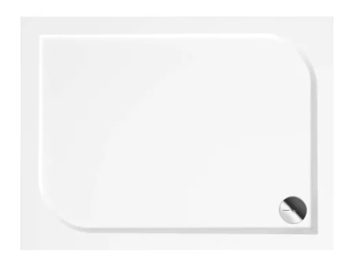 Zuhanytálca, Deante Cubic akril, szögletes zuhanytálca, fehér 80x120 KTK_044B