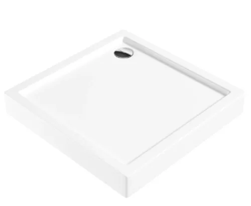 Zuhanytálca, Deante Jasmin akril, szögletes zuhanytálca, fehér 90x90 KGJ_041B