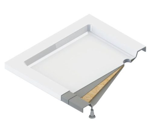 Zuhanytálca, Deante Jasmin akril, szögletes zuhanytálca, fehér 120x80 KGJ_044B