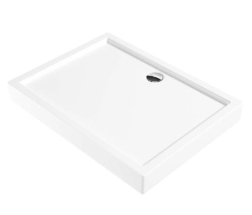Zuhanytálca, Deante Jasmin akril, szögletes zuhanytálca, fehér 100x90 KGJ_045B