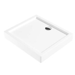   Zuhanytálca, Deante Jasmin akril, szögletes zuhanytálca, fehér 80x90 KGJ_049B