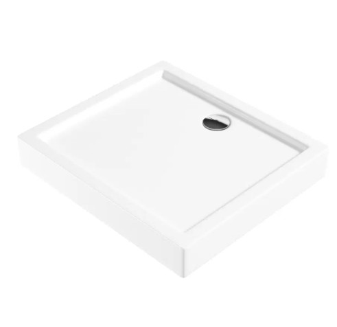 Zuhanytálca, Deante Jasmin akril, szögletes zuhanytálca, fehér 80x90 KGJ_049B