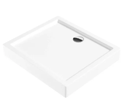 Zuhanytálca, Deante Jasmin akril, szögletes zuhanytálca, fehér 80x90 KGJ_049B