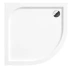 Zuhanytálca, Deante Cubic akril, íves zuhanytálca, fehér, 90x90 KTK_051B