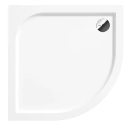 Zuhanytálca, Deante Cubic akril, íves zuhanytálca, fehér, 90x90 KTK_051B