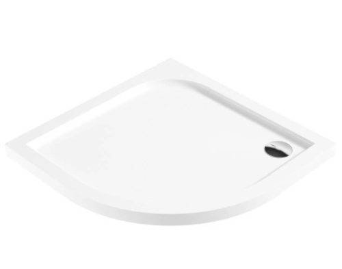 Zuhanytálca, Deante Cubic akril, íves zuhanytálca, fehér, 80x80 KTK_052B