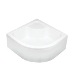   Zuhanytálca, Deante Deep akril, íves, mély zuhanytálca, fehér 80x80 KTD_042B