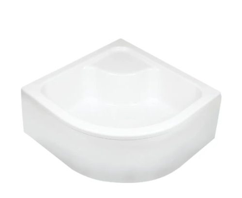Zuhanytálca, Deante Deep akril, íves, mély zuhanytálca, fehér 80x80 KTD_042B