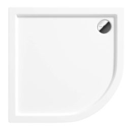   Zuhanytálca, Deante Jasmin akril, íves zuhanytálca, fehér, 80x80 KGJ_054B