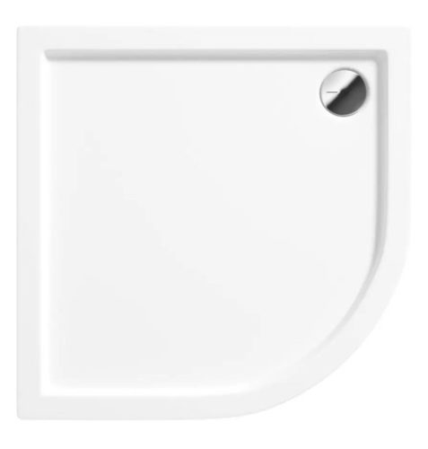 Zuhanytálca, Deante Jasmin akril, íves zuhanytálca, fehér, 80x80 KGJ_054B