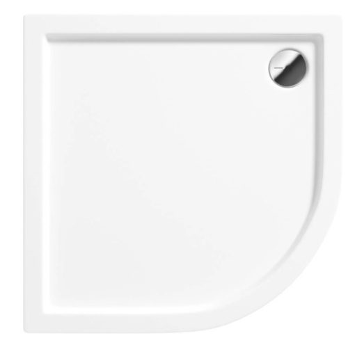 Zuhanytálca, Deante Jasmin akril, íves zuhanytálca, fehér, 80x80 KGJ_054B