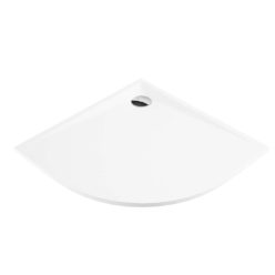   Zuhanytálca, Deante Kerria Plus akril, íves zuhanytálca, fehér, 90x90 KTS_053B