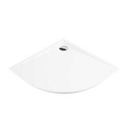   Zuhanytálca, Deante Kerria Plus akril, íves zuhanytálca, fehér, 80x80 KTS_054B