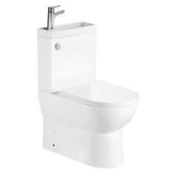   WC, Aqualine Jalta HYGIE monoblokkos WC, WC-ülőke nélkül, mosdóval PB103H