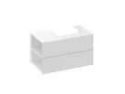 Alsó szekrény, Ravak SD Lite 80 fürdőszobai szekrény, fehér, balos X000001873