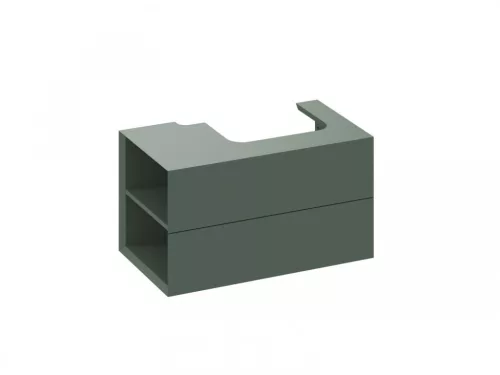 Alsó szekrény, Ravak SD Lite 80 fürdőszobai szekrény, grey green, balos X000001876