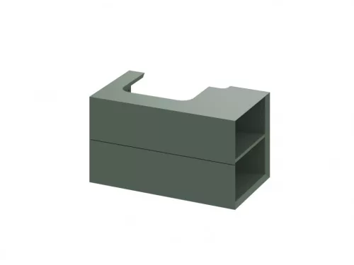 Alsó szekrény, Ravak SD Lite 80 fürdőszobai szekrény, grey green, jobbos X000001888