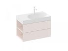 Alsó szekrény, Ravak SD Lite 80 fürdőszobai szekrény, alabaster pink, balos X000001878