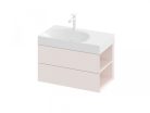 Alsó szekrény, Ravak SD Lite 80 fürdőszobai szekrény, alabaster pink, jobbos X000001890