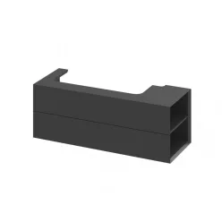   Alsó szekrény, Ravak SD Lite 120 fürdőszobai szekrény, matt fekete, jobbos X000001892