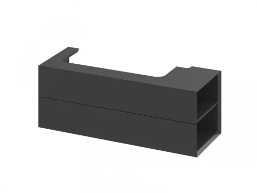 Alsó szekrény, Ravak SD Lite 120 fürdőszobai szekrény, matt fekete, jobbos X000001892