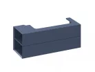 Alsó szekrény, Ravak SD Lite 120 fürdőszobai szekrény, deepsea blue, balos X000001881
