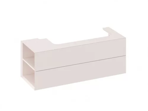 Alsó szekrény, Ravak SD Lite 120 fürdőszobai szekrény, alabaster pink, balos X000001884
