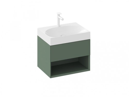 Alsó szekrény, Ravak SD Lite 60 fürdőszobai szekrény, grey green X000001858