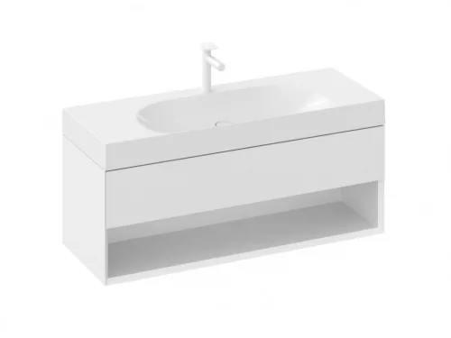 Alsó szekrény, Ravak SD Lite 120 fürdőszobai szekrény, fehér X000001867