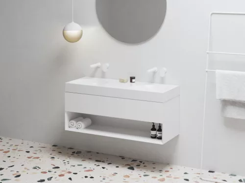 Alsó szekrény, Ravak SD Lite 120 fürdőszobai szekrény, fehér X000001867