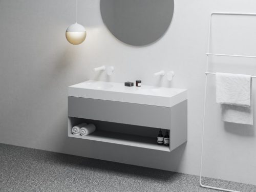 Alsó szekrény, Ravak SD Lite 120 fürdőszobai szekrény, smoke grey X000001871