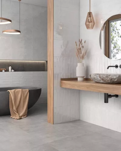 Dekorcsempe, Colorker Nuance White Decor 29,5x59,5