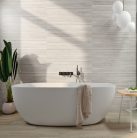 Dekorcsempe, Colorker Linnear White  31,6X100