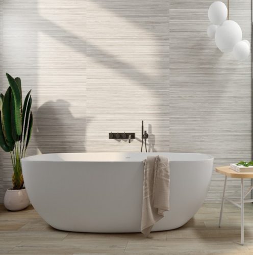 Dekorcsempe, Colorker Linnear White  31,6X100