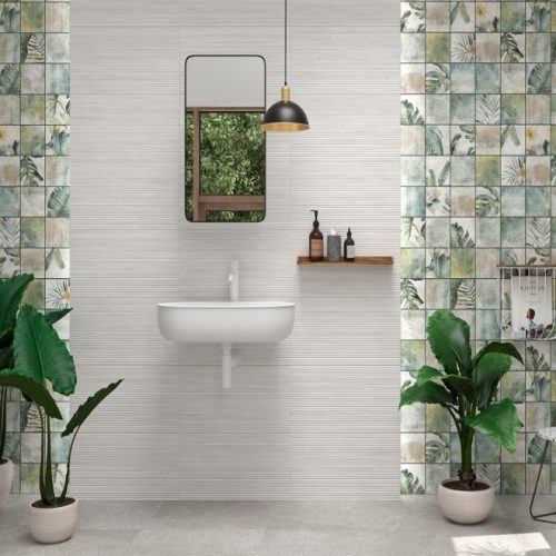 Dekorcsempe, Colorker Linnear White  31,6X100